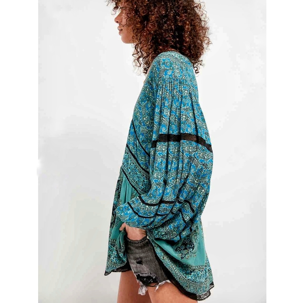 NEW Free People | Bohemian Scarf Print Tun… - Picture 2 of 3